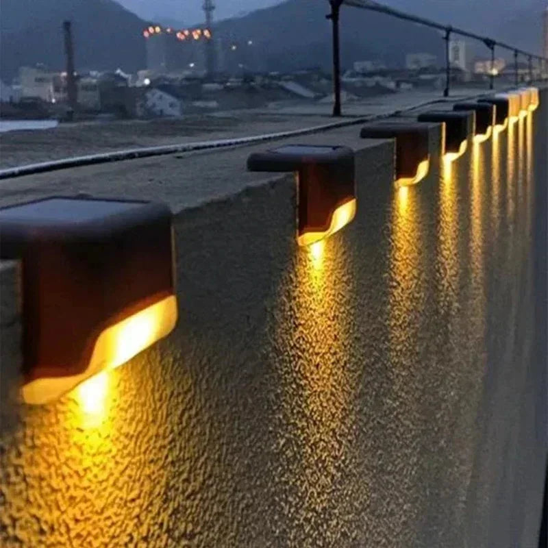 Solar LED Lights Outdoor Garden Light Deck Lamp Solar Stairs Light Waterproof Solar Step Lamp Patio Garden Decor