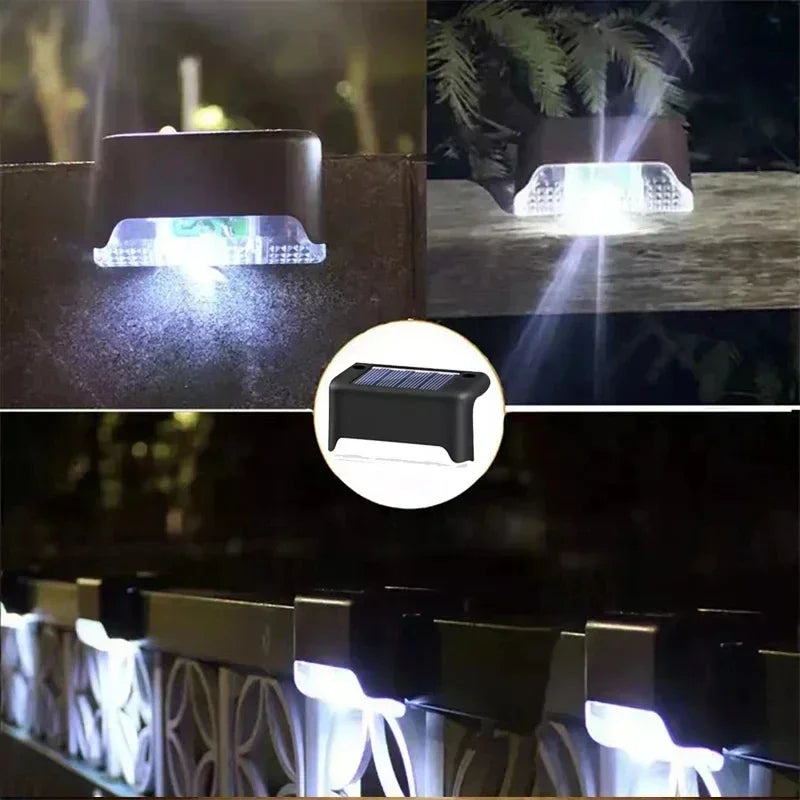 Solar LED Lights Outdoor Garden Light Deck Lamp Solar Stairs Light Waterproof Solar Step Lamp Patio Garden Decor