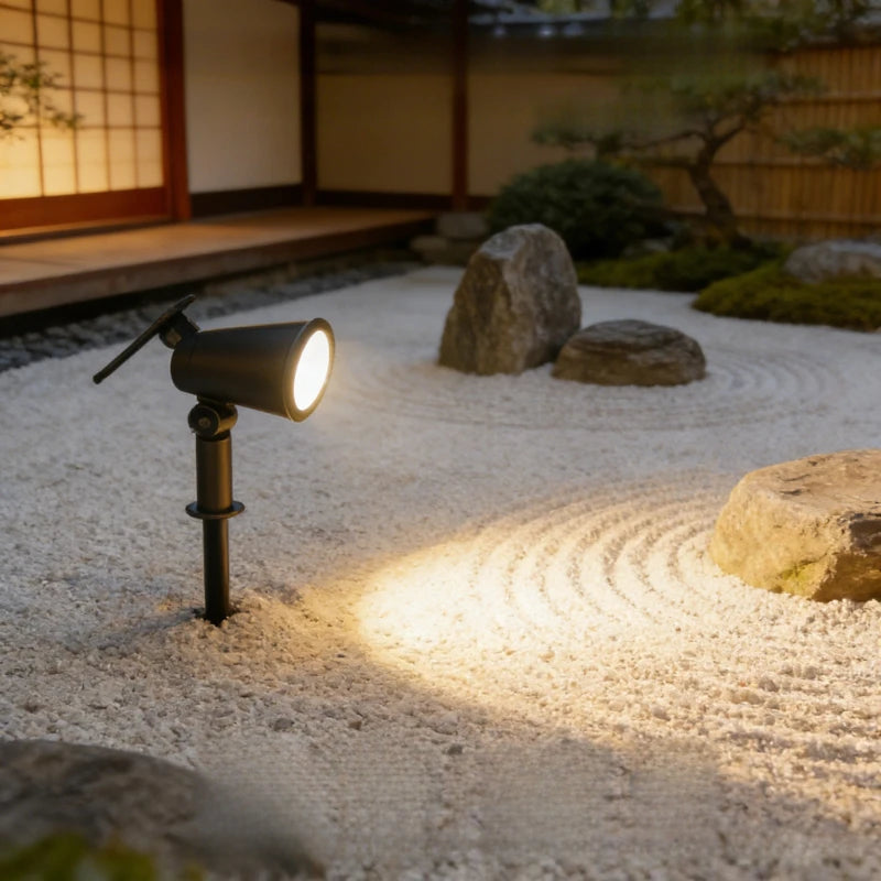 Solar LED Spotlight Outdoor IP65 Waterproof Adjustable Brightness Landscape Light for Garden Yard Path Lawn Decor