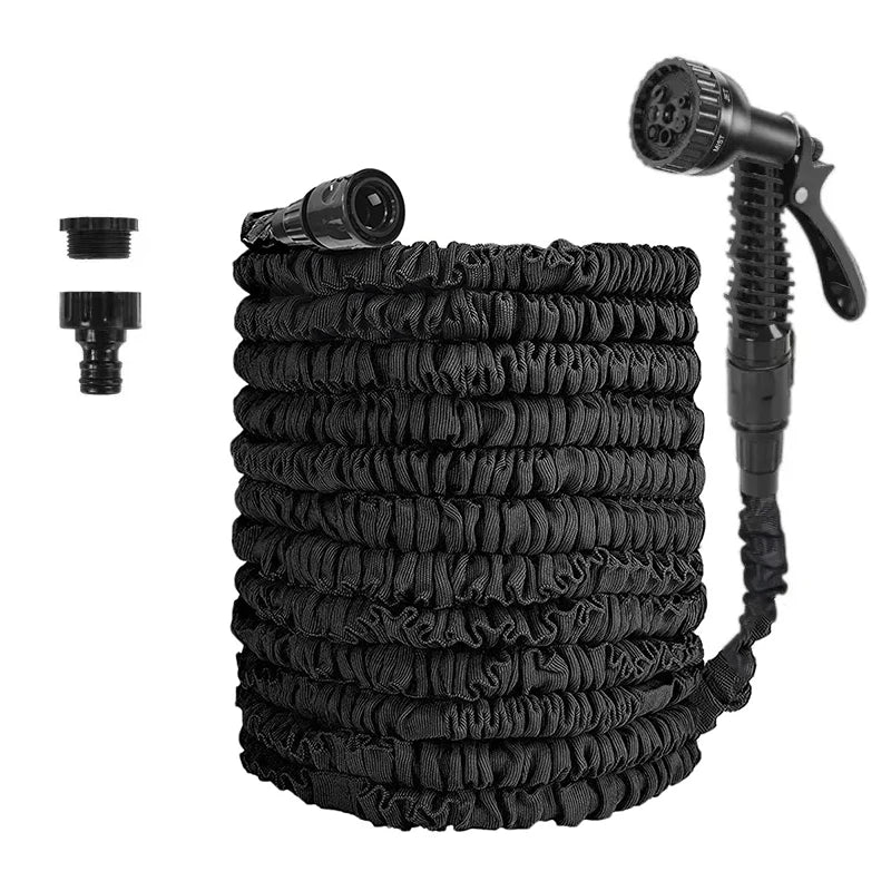 100FT Expandable Water Garden Hose Home Garden Daily Watering Tools High-Pressure Car Wash Cleaning Water Gun