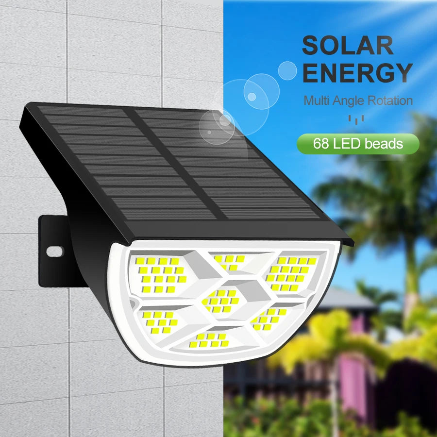 LED Solar Landscape Lights Outdoor IP65 Waterproof Solar Light with 3 Modes Solar Garden Spotlight for Yard Lawn Walkway
