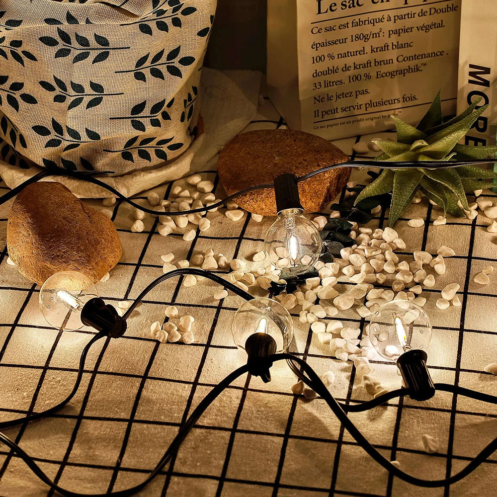 Outdoor LED Waterproof String Light EU Plug Shatterproof Light Bulb Garden Fairy String Lights for Patio Festoon Party Decor