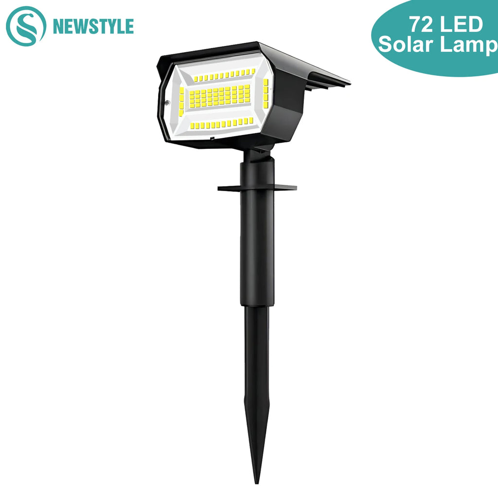 LED Solar Landscape Lights Outdoor IP65 Waterproof Solar Light with 3 Modes Solar Garden Spotlight for Yard Lawn Walkway