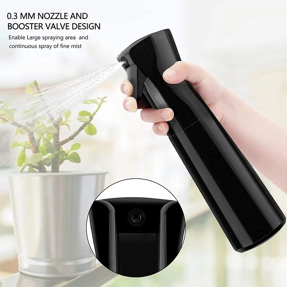 200/300ML Continuous Water Mister Spray Bottle,Oil Sprayer for Hairdressing Skincare Plants Pets Kitchen Barbecue